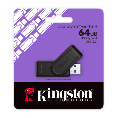 Kingston DataTraveler Exodia S, 64GB USB Flash Drive (OEM)